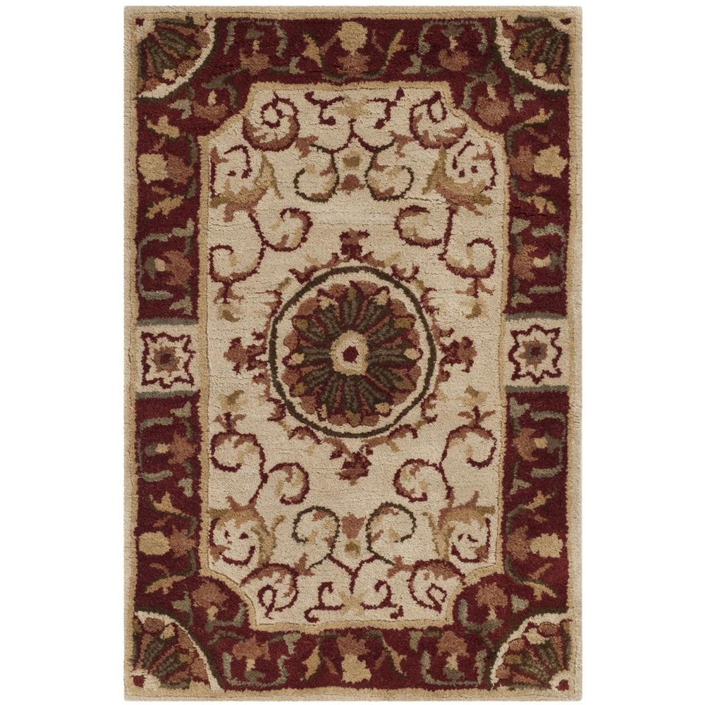 EMPIRE, IVORY / RED, 2' X 3', Area Rug. Picture 1