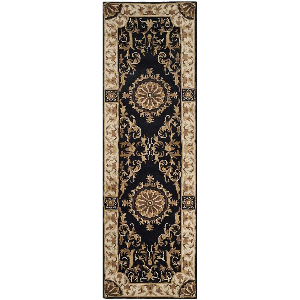 EMPIRE, BLACK / IVORY, 2'-6" X 8', Area Rug. Picture 1
