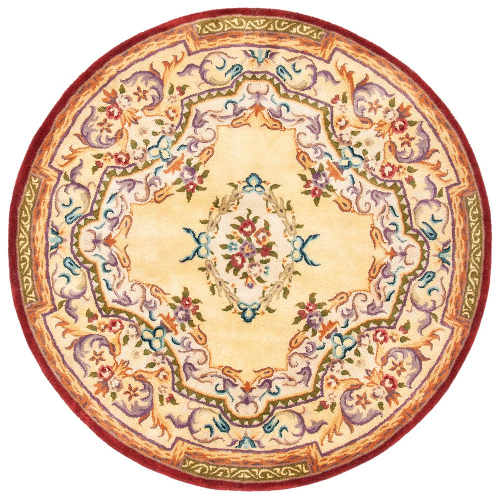 EMPIRE, GOLD / GOLD, 6'-0" X 6'-0" Round, Area Rug. Picture 1