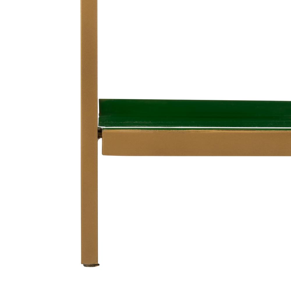 Justine 5 Tier Etagere, Green/Brass. Picture 6