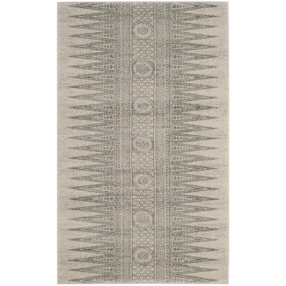 EVOKE, IVORY / SILVER, 2'-2" X 4', Area Rug. Picture 1