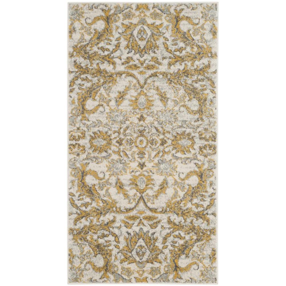 EVOKE, IVORY / GOLD, 2'-2" X 4', Area Rug, EVK238S-24. Picture 1