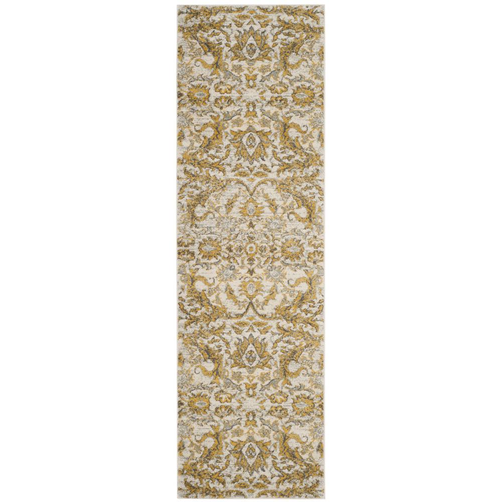 EVOKE, IVORY / GOLD, 2'-2" X 7', Area Rug, EVK238S-27. Picture 1