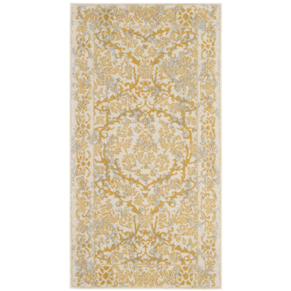 EVOKE, IVORY / GOLD, 2'-2" X 4', Area Rug, EVK242S-24. Picture 1