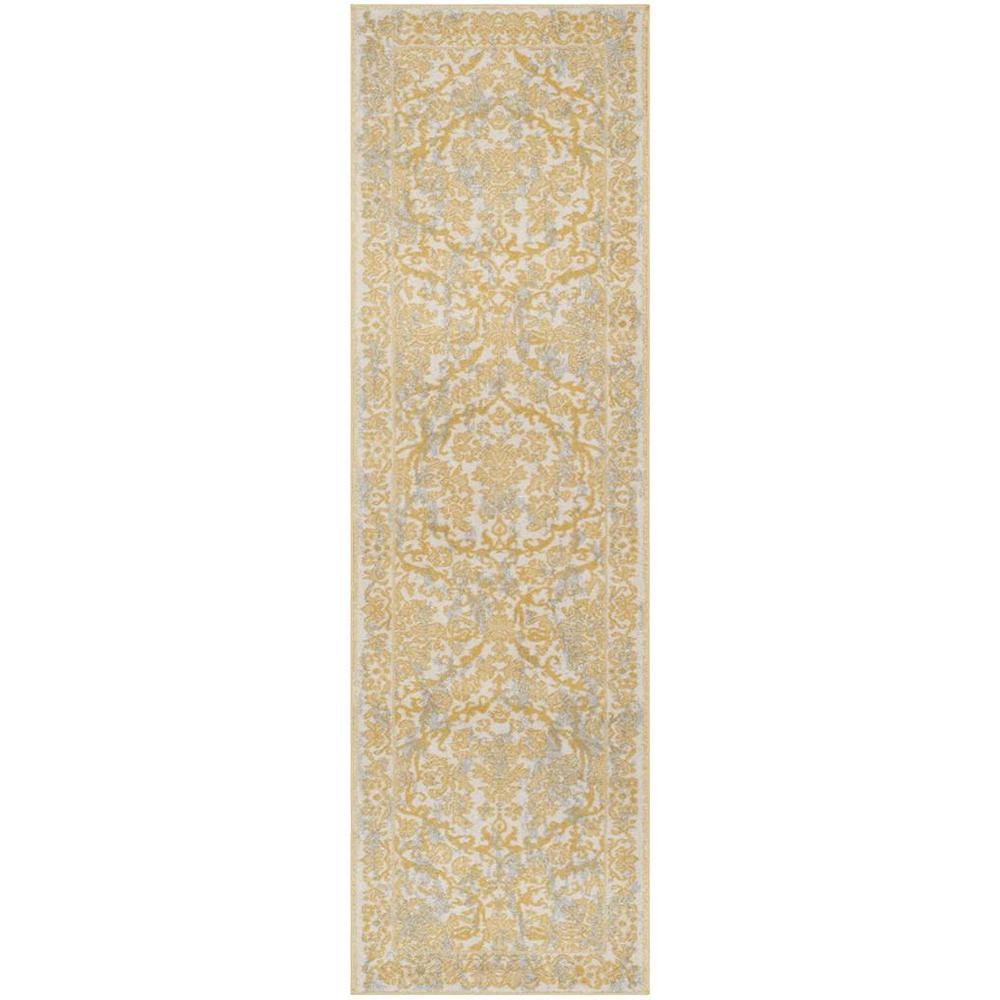 EVOKE, IVORY / GOLD, 2'-2" X 7', Area Rug, EVK242S-27. Picture 1
