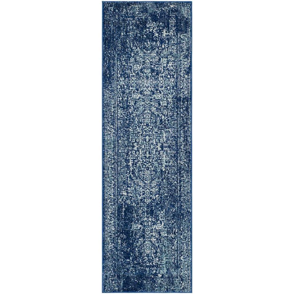 EVOKE, NAVY / IVORY, 2'-2" X 7', Area Rug, EVK256A-27. Picture 1