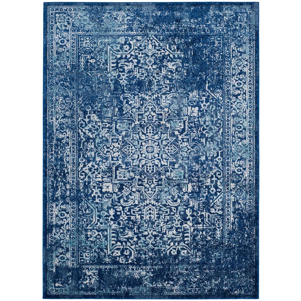 EVOKE, NAVY / IVORY, 6'-7" X 9', Area Rug, EVK256A-6. Picture 1