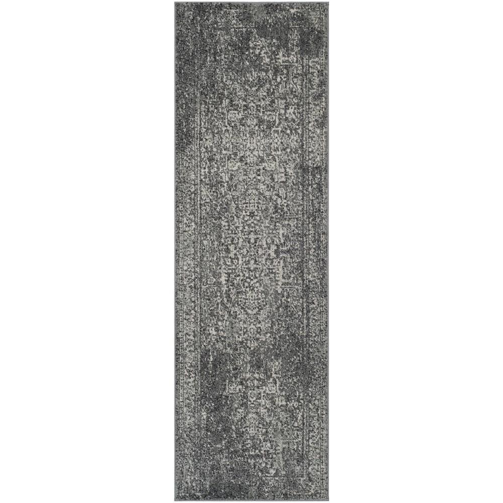EVOKE, GREY / IVORY, 2'-2" X 7', Area Rug, EVK256D-27. The main picture.