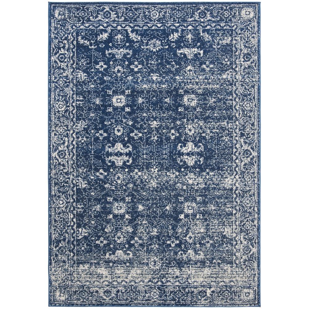 EVOKE, NAVY / IVORY, 10' X 14', Area Rug, EVK270A-10. The main picture.
