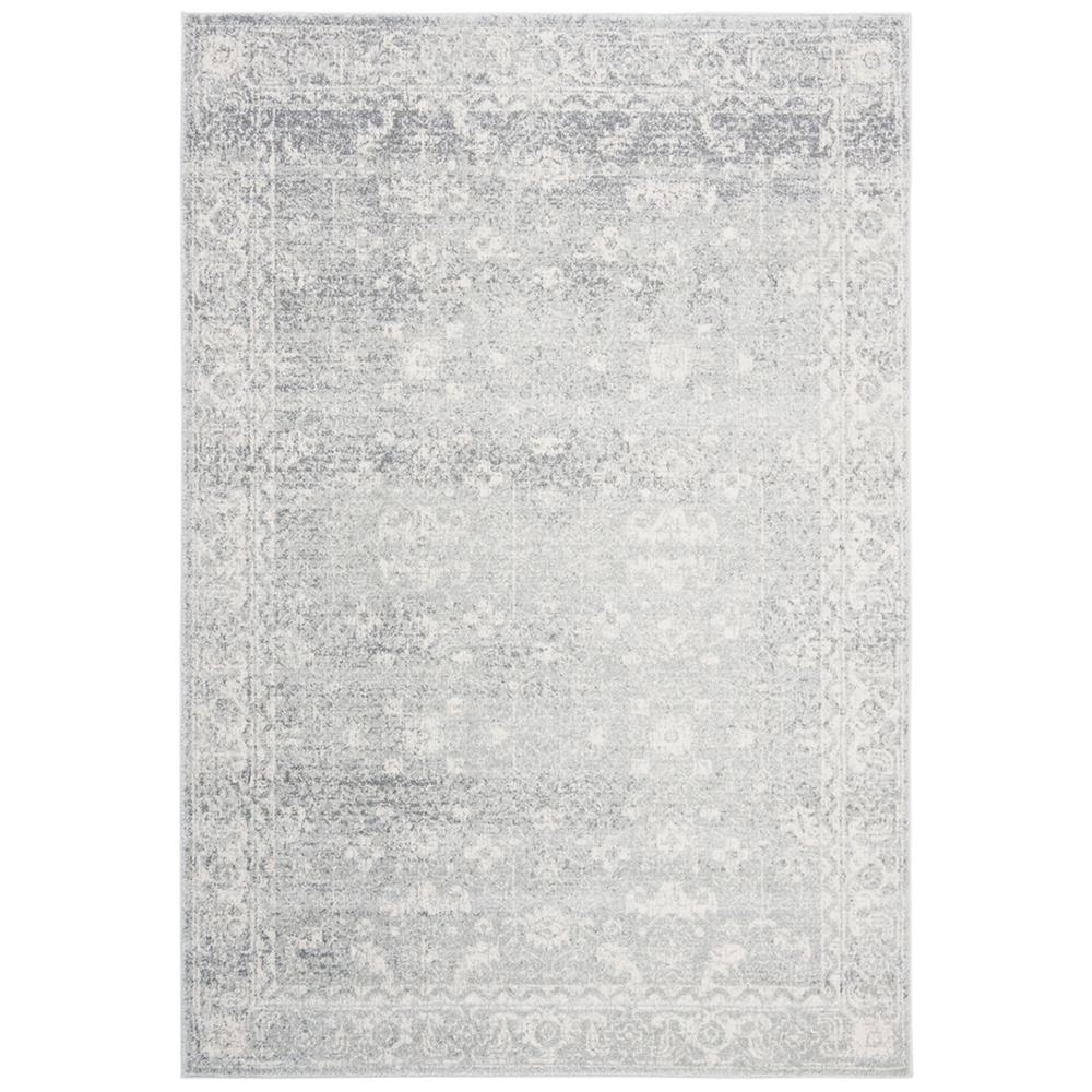 EVOKE, SILVER / IVORY, 5'-1" X 7'-6", Area Rug, EVK270Z-5. Picture 1