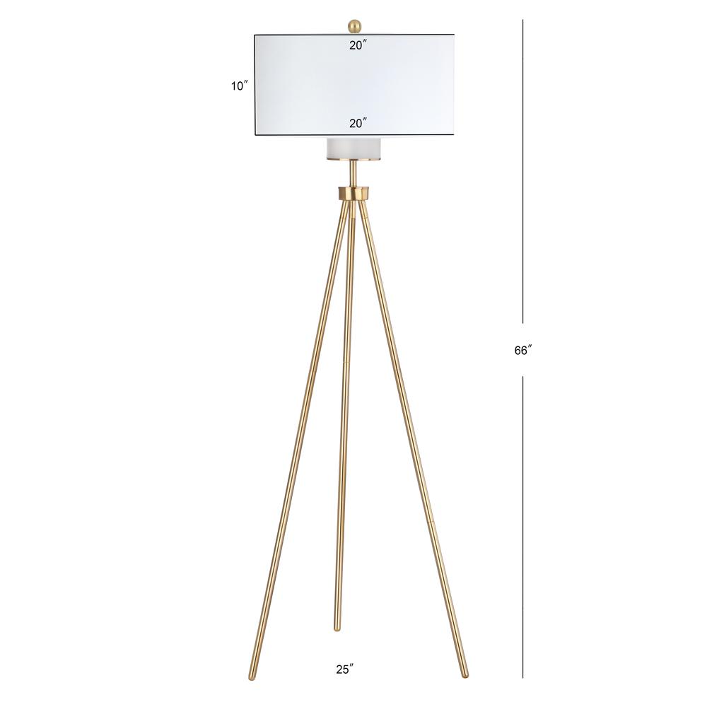 Enrica 66-Inch H Floor Lamp, Brass/Gold. The main picture.