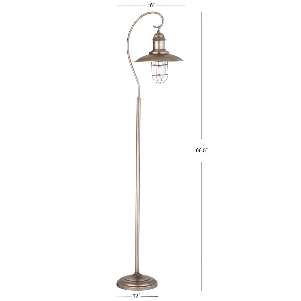 Romelo Floor Lamp, Silver/Grey. Picture 1