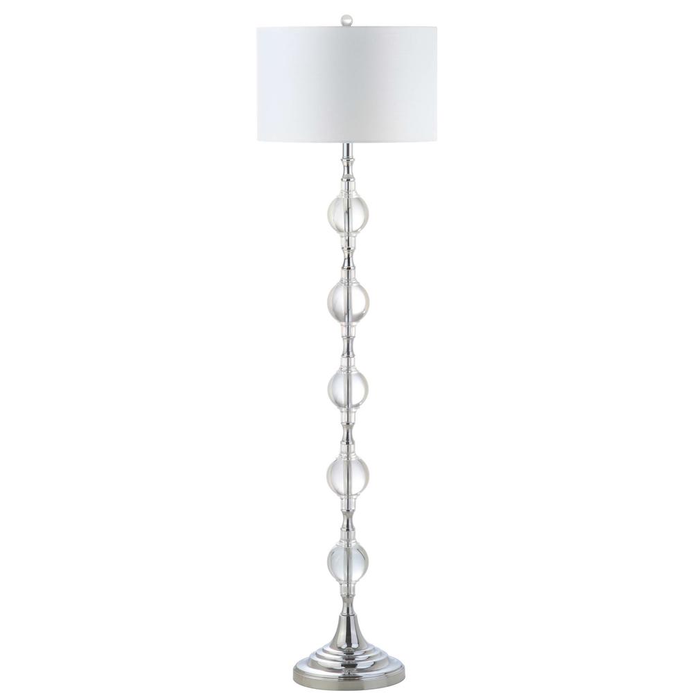Lucida Floor Lamp, Chrome/Clear. Picture 3