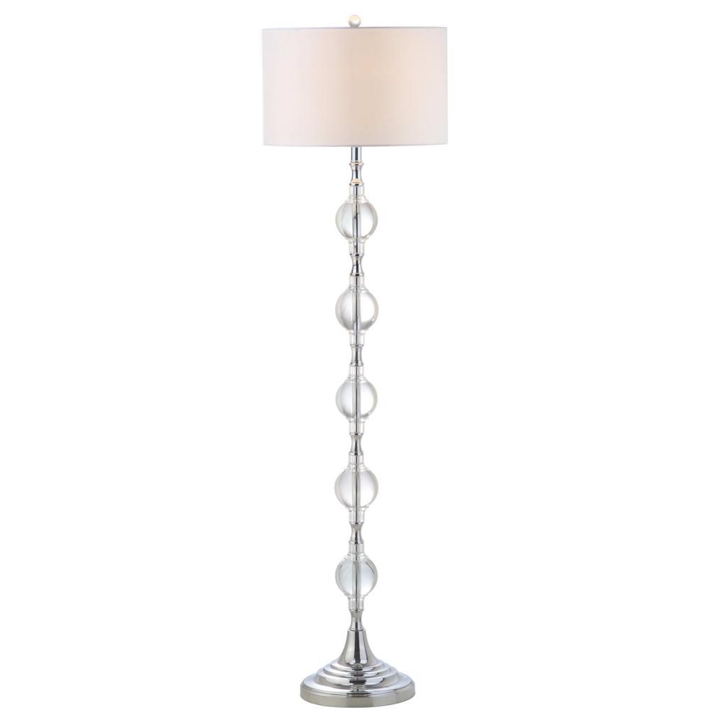 Lucida Floor Lamp, Chrome/Clear. Picture 5
