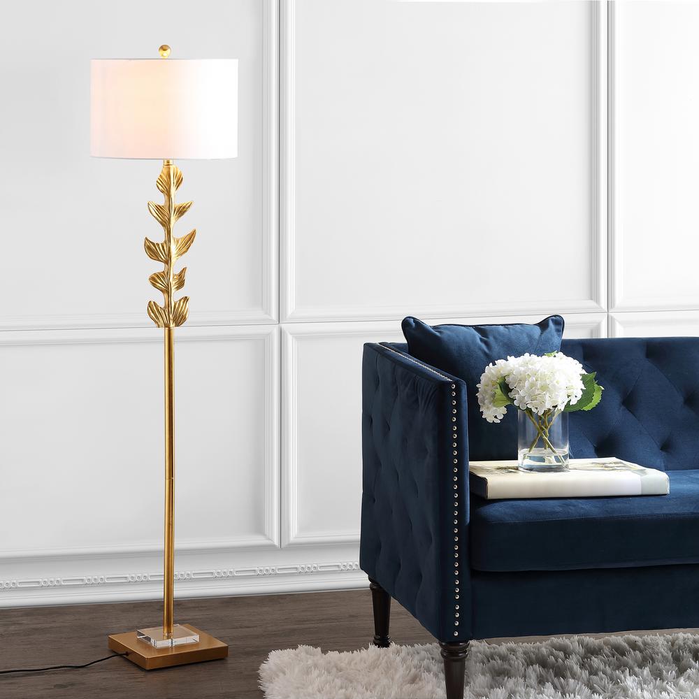 Georgiana Floor Lamp, Gold Leaf. Picture 3