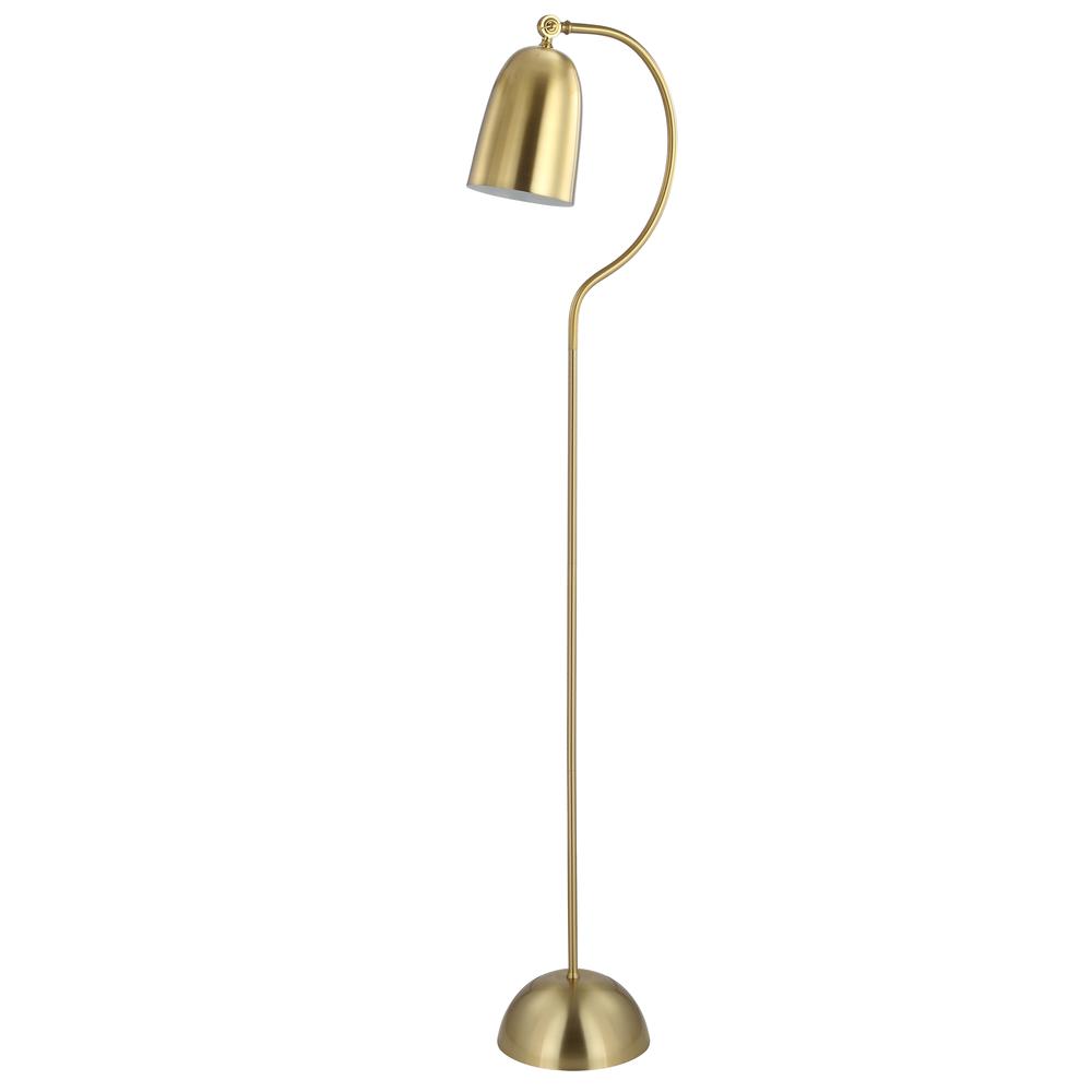 Zeid Floor Lamp, Brass Gold. Picture 2