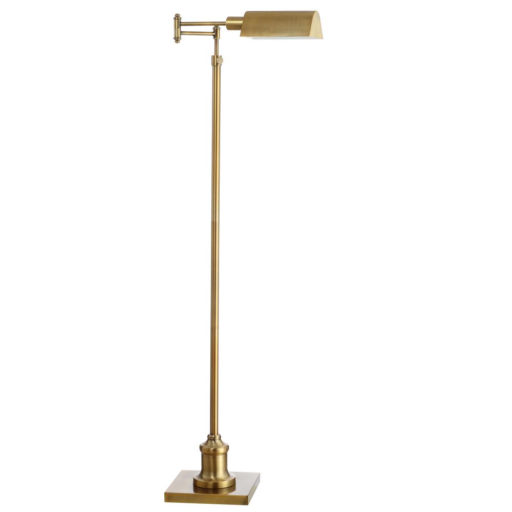Briggs Floor Lamp, Brass Gold. Picture 2
