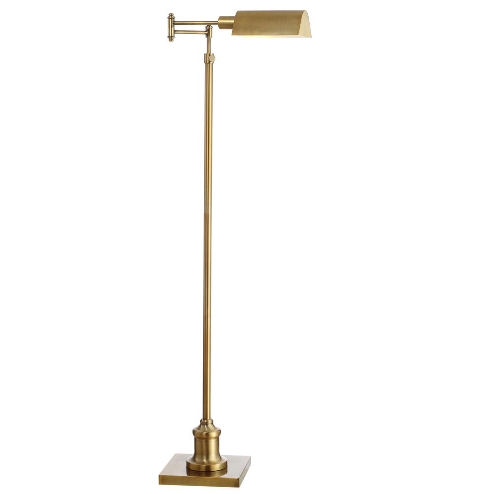 Briggs Floor Lamp, Brass Gold. Picture 4