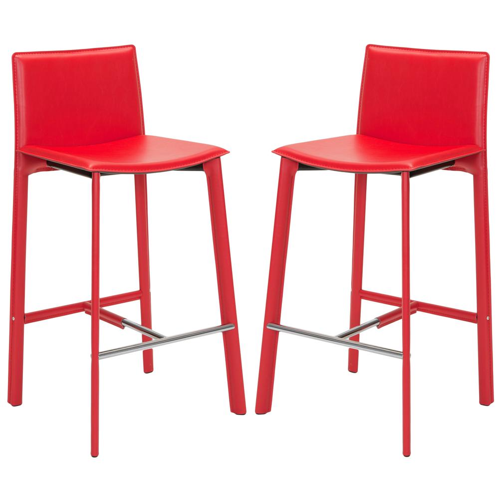 JANET 28.5" H BAR STOOL (SET OF 2), FOX2004R-SET2. Picture 1