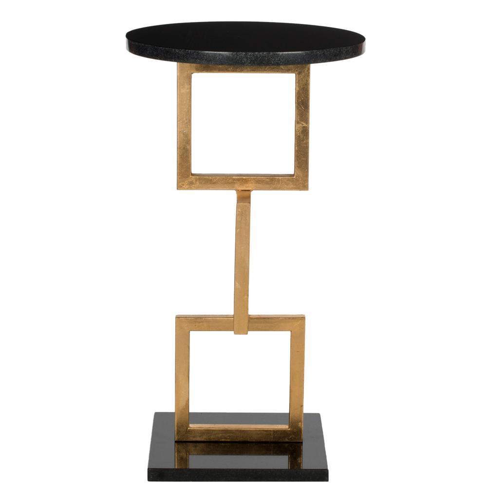 CASSIDY GOLD LEAF ACCENT TABLE. Picture 1