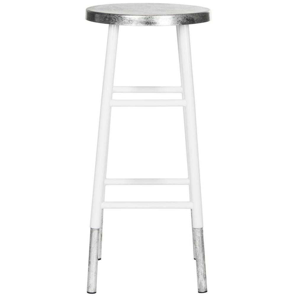 KENZIE 30''H SILVER DIPPED BAR STOOL, FOX3212B. Picture 1