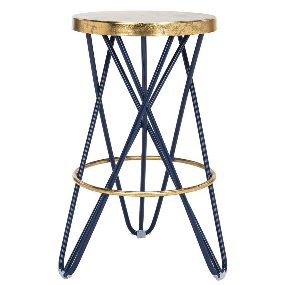 LORNA GOLD LEAF COUNTER STOOL, FOX3255B. Picture 1
