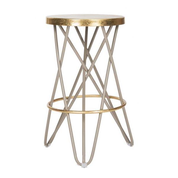 LORNA GOLD LEAF COUNTER STOOL, FOX3255C. Picture 1