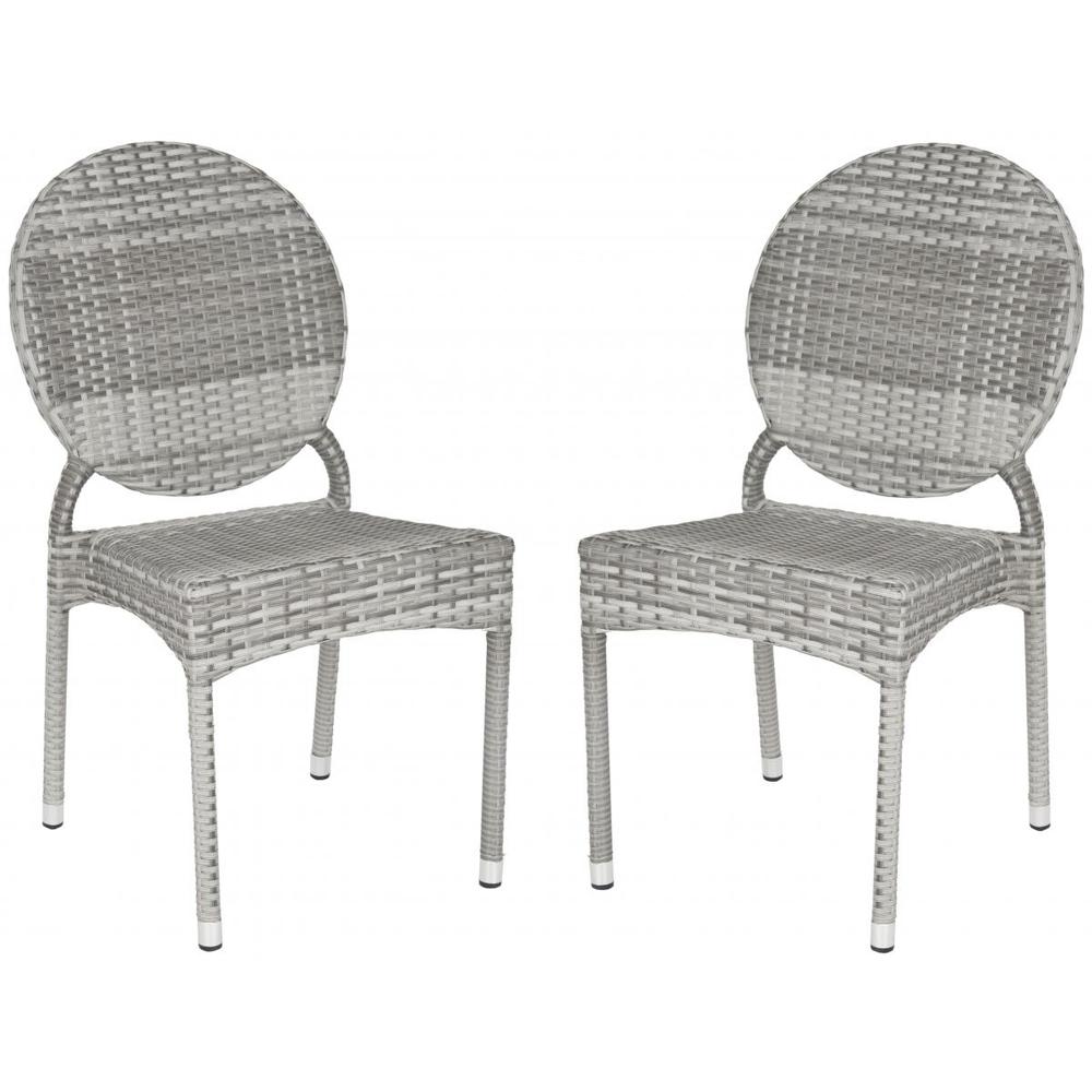VALDEZ INDOOR-OUTDOOR FRENCH BISTRO STACKING SIDE CHAIR, FOX5204B-SET2. The main picture.