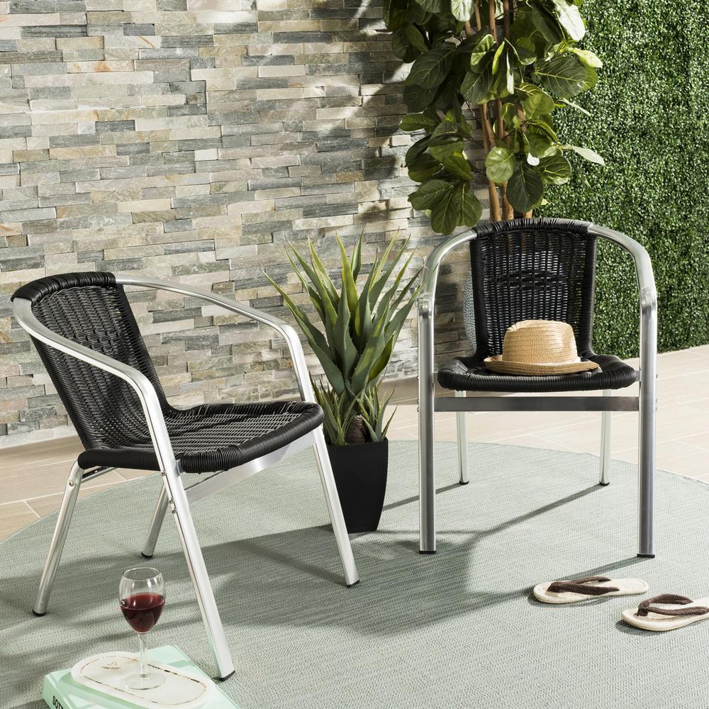 WRANGELL INDOOR-OUTDOOR STACKING ARMCHAIR, FOX5207E-SET2. The main picture.
