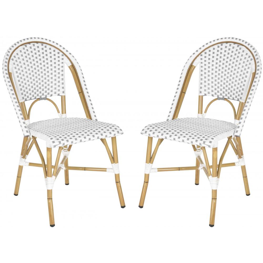 SALCHA INDOOR-OUTDOOR FRENCH BISTRO STACKING SIDE CHAIR, FOX5210B-SET2. Picture 1