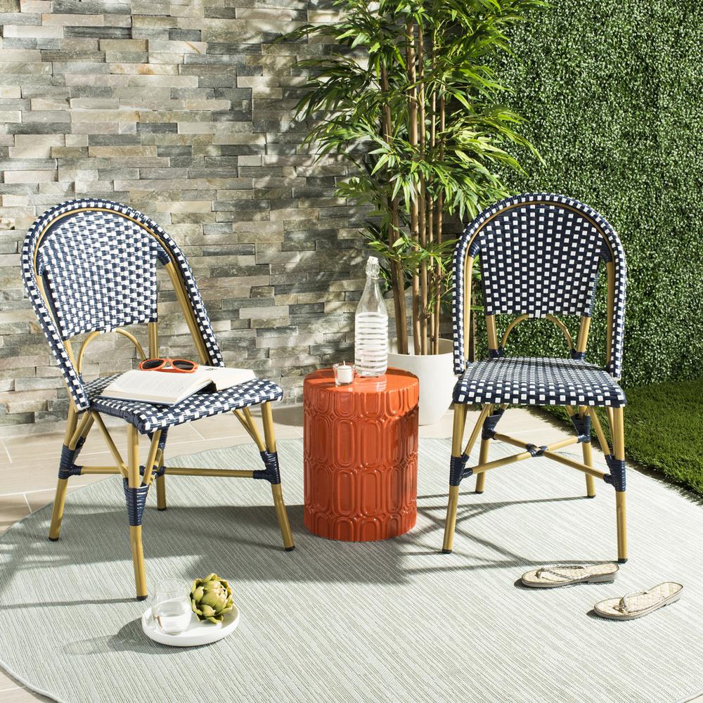 SALCHA INDOOR-OUTDOOR FRENCH BISTRO STACKING SIDE CHAIR, FOX5210F-SET2. Picture 1