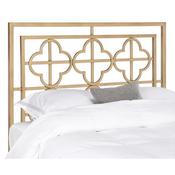 LUCINDA ANTIQUE GOLD METAL HEADBOARD, FOX6215D-F. The main picture.