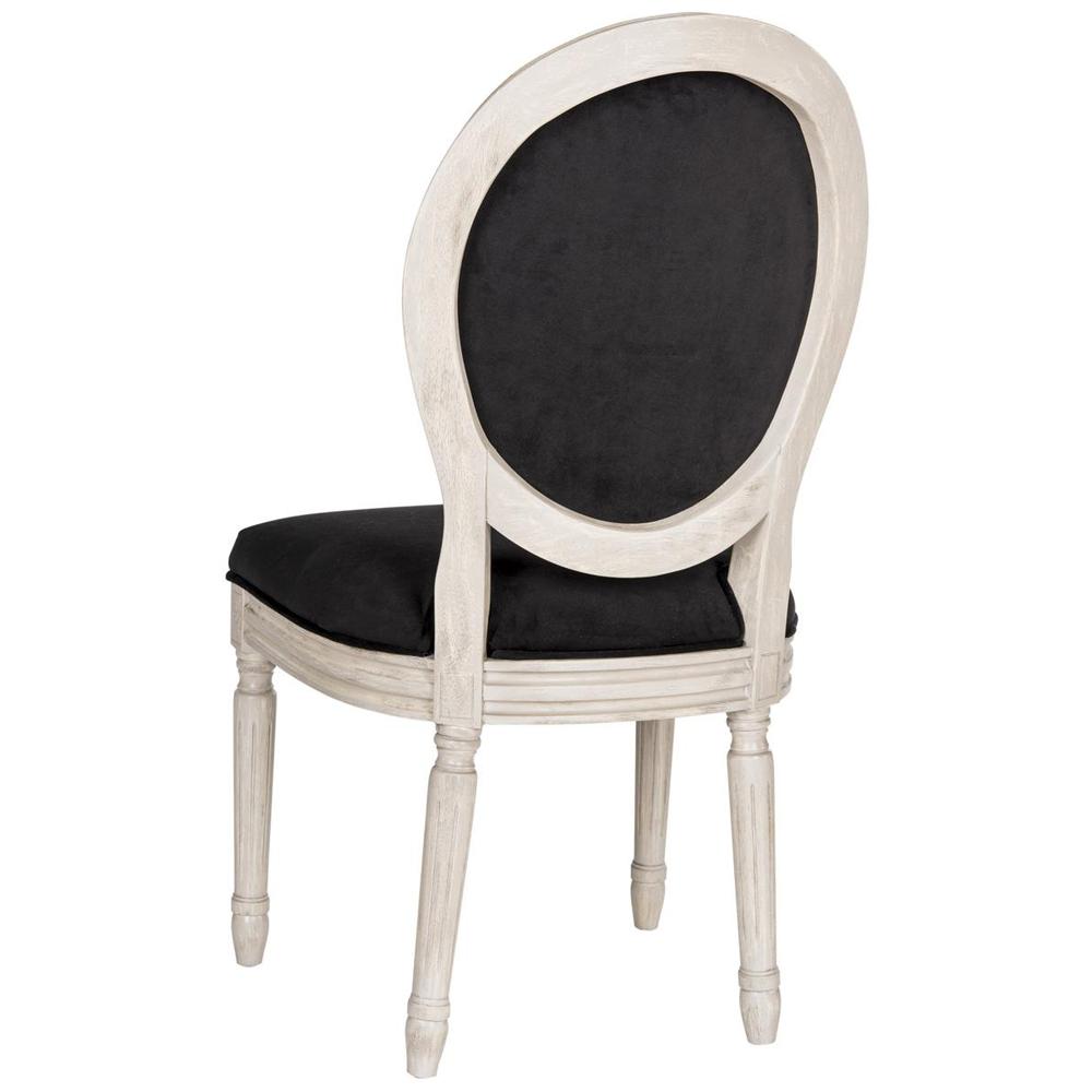 HOLLOWAY 19''H FRENCH BRASSERIE VELVET OVAL SIDE CHAIR. Picture 1