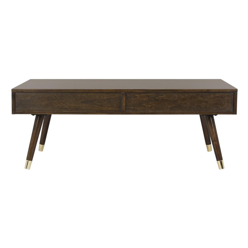 LEVINSON GOLD CAP COFFEE TABLE. Picture 1