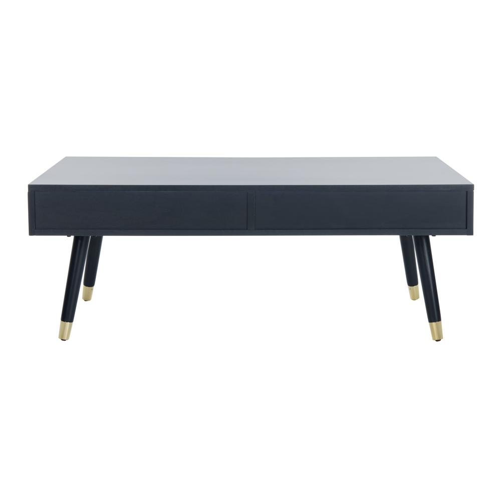 Levinson Gold Cap Coffee Table, Navy. Picture 2