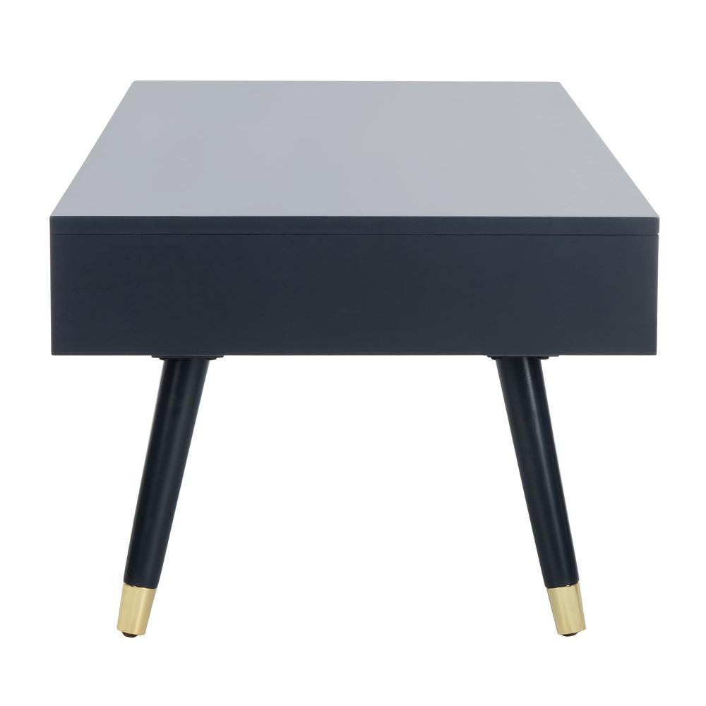 Levinson Gold Cap Coffee Table, Navy. Picture 10