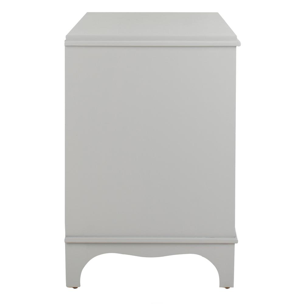 Hannon 3 Drawer Contemporary Nightstand, Grey. Picture 14