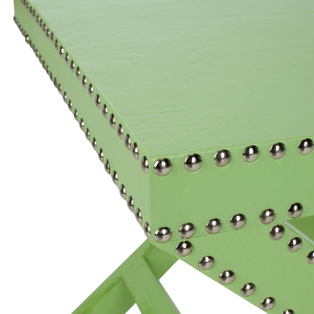 JEANINE X END TABLE LIGHT GREEN. Picture 1