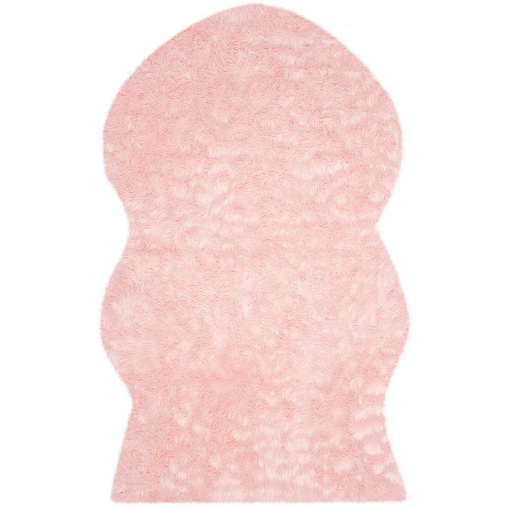 FAUX SHEEP SKIN, PINK, 5' X 8', Area Rug, FSS115G-5. Picture 1
