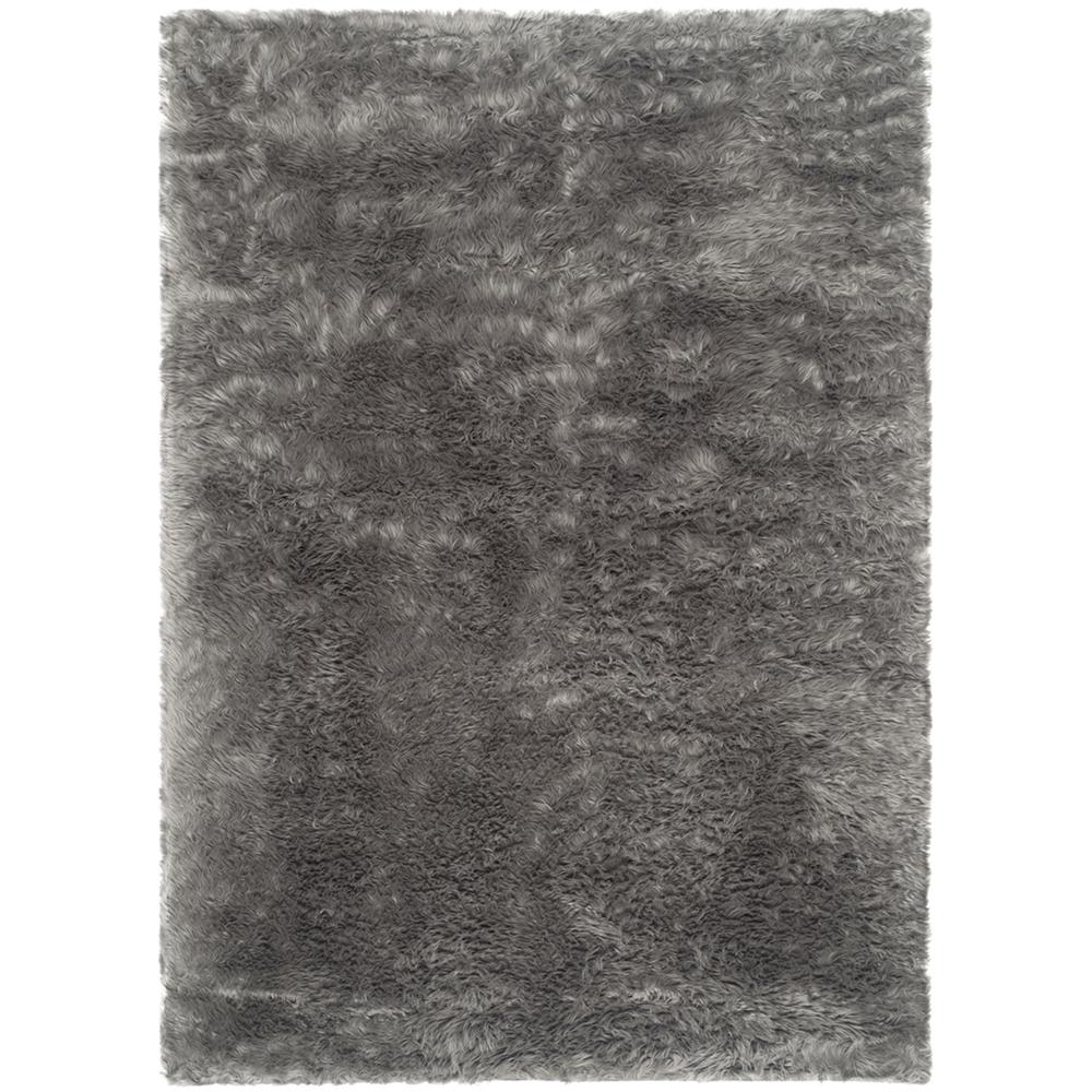FAUX SHEEP SKIN, GREY, 5' X 7', Area Rug, FSS235D-57. The main picture.
