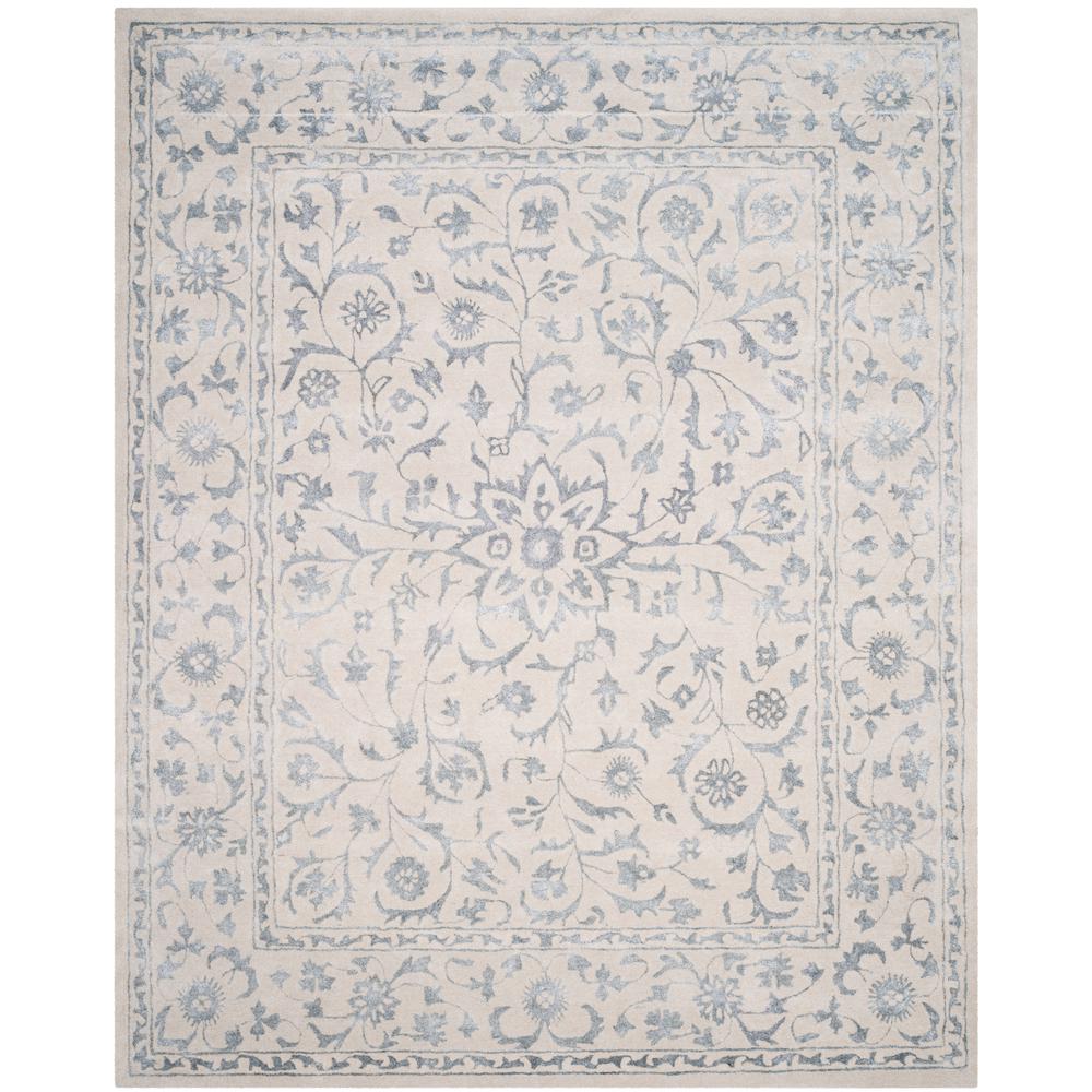 GLAMOUR, SILVER / IVORY, 8' X 10', Area Rug, GLM515A-8. Picture 1
