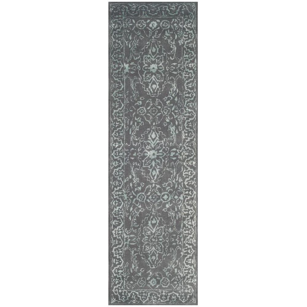 GLAMOUR, OPAL / GREY, 2'-3" X 8', Area Rug. Picture 1