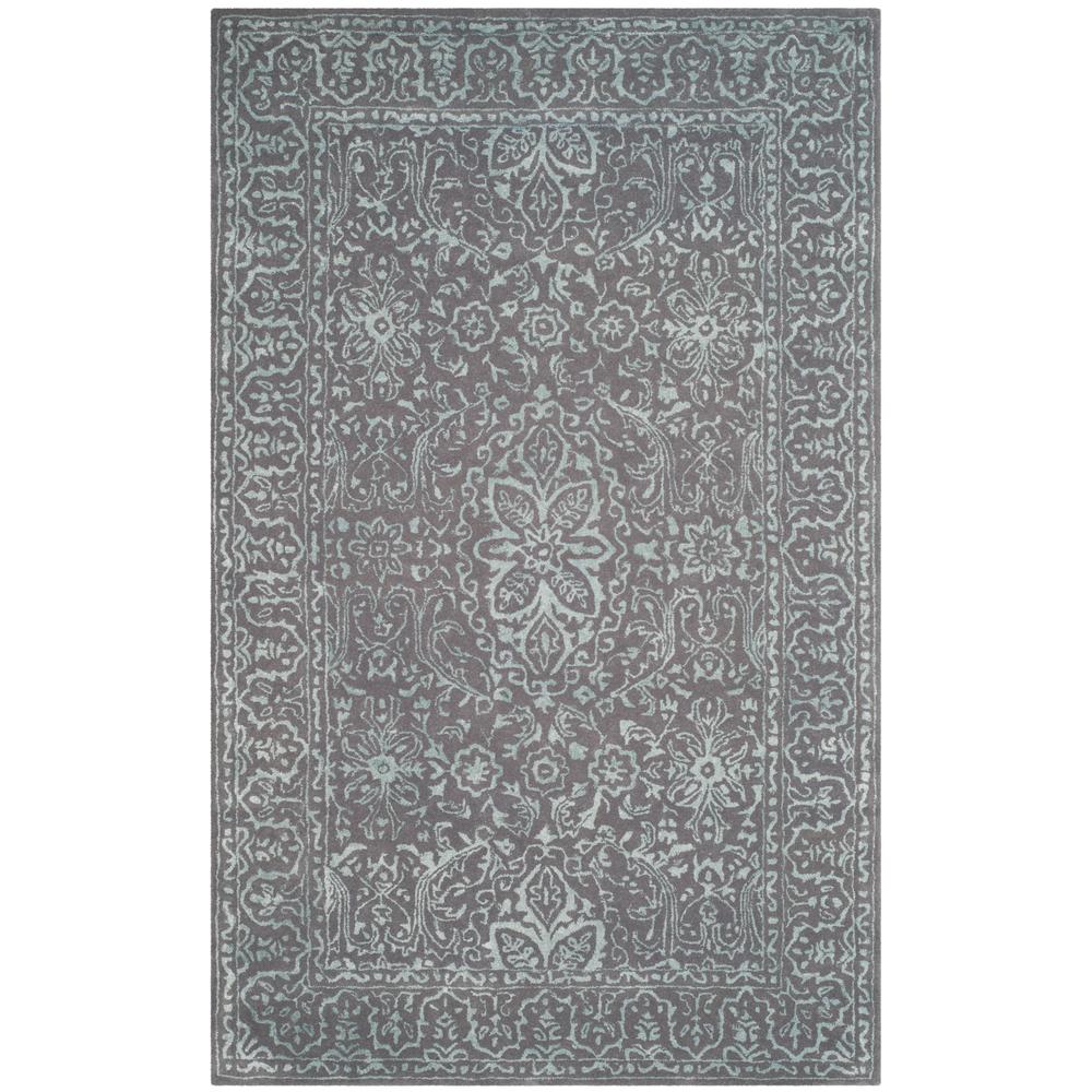 GLAMOUR, OPAL / GREY, 5' X 8', Area Rug. Picture 2
