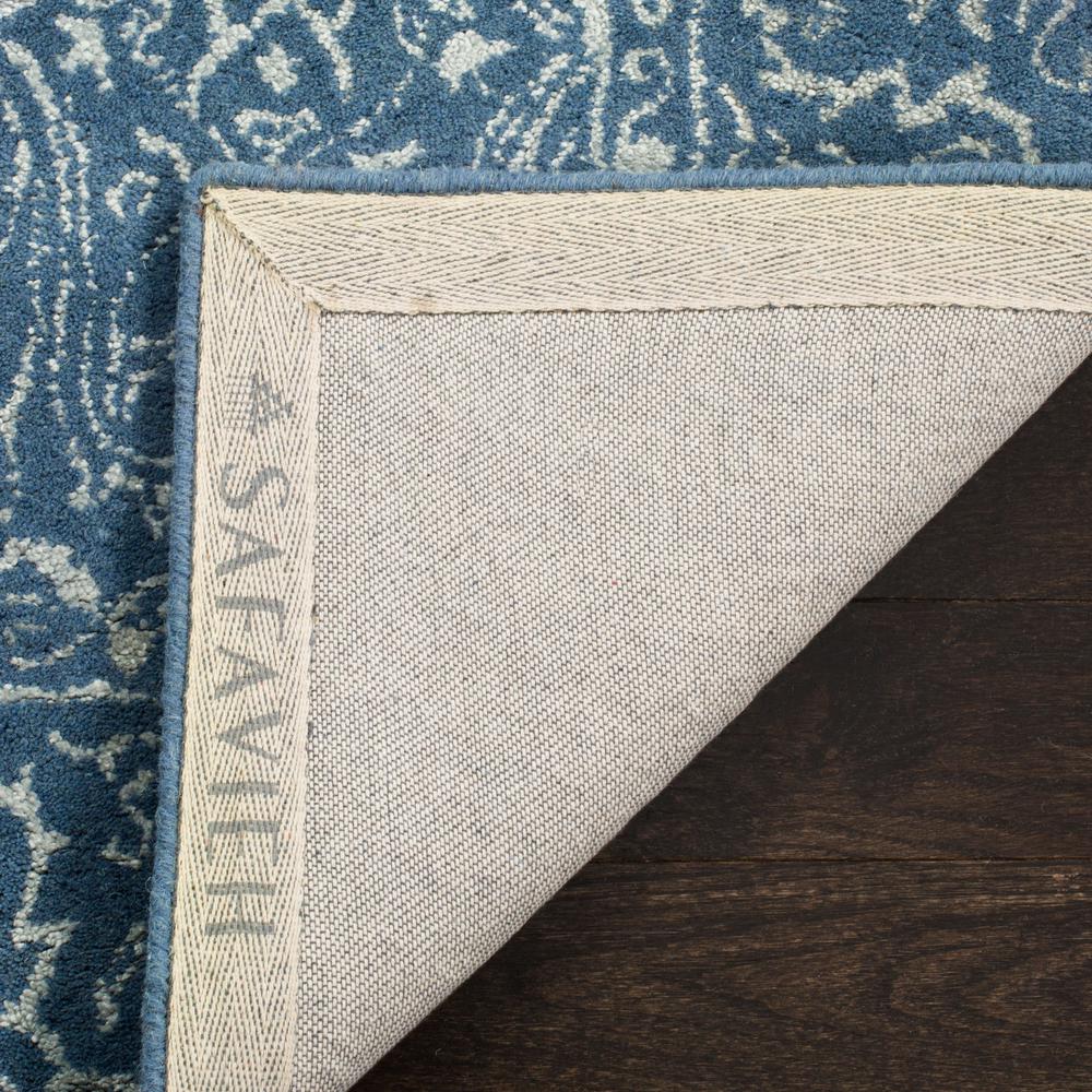 GLAMOUR, GREY / BLUE, 5' X 8', Area Rug. Picture 4