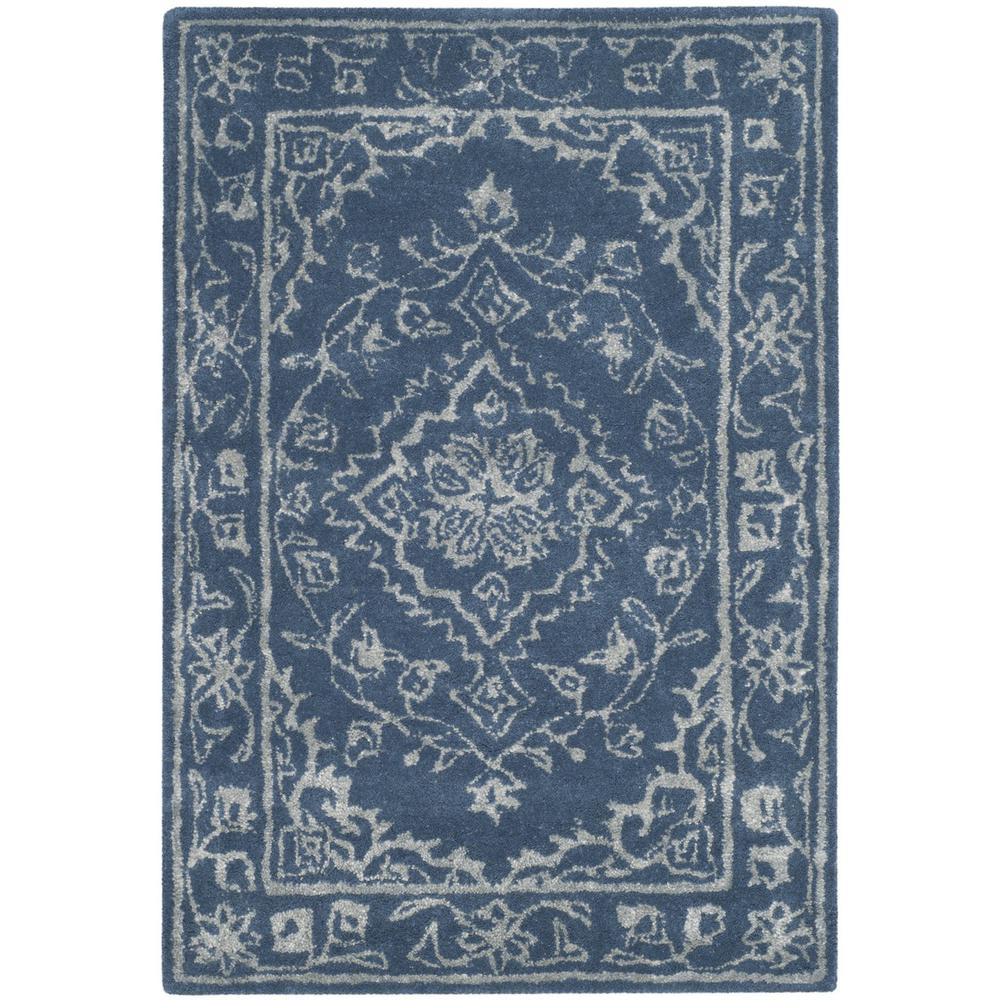 GLAMOUR, BLUE, 2' X 3', Area Rug. Picture 1