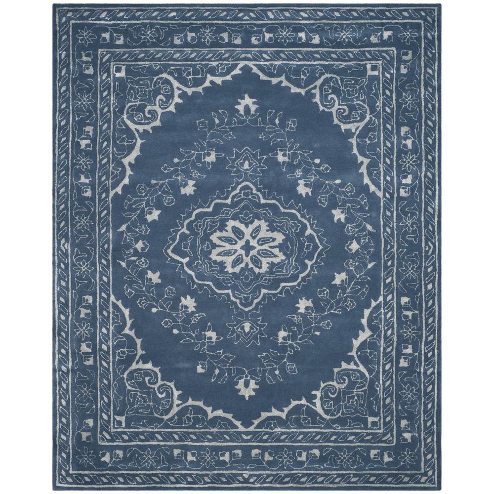 GLAMOUR, BLUE, 8' X 10', Area Rug. Picture 1
