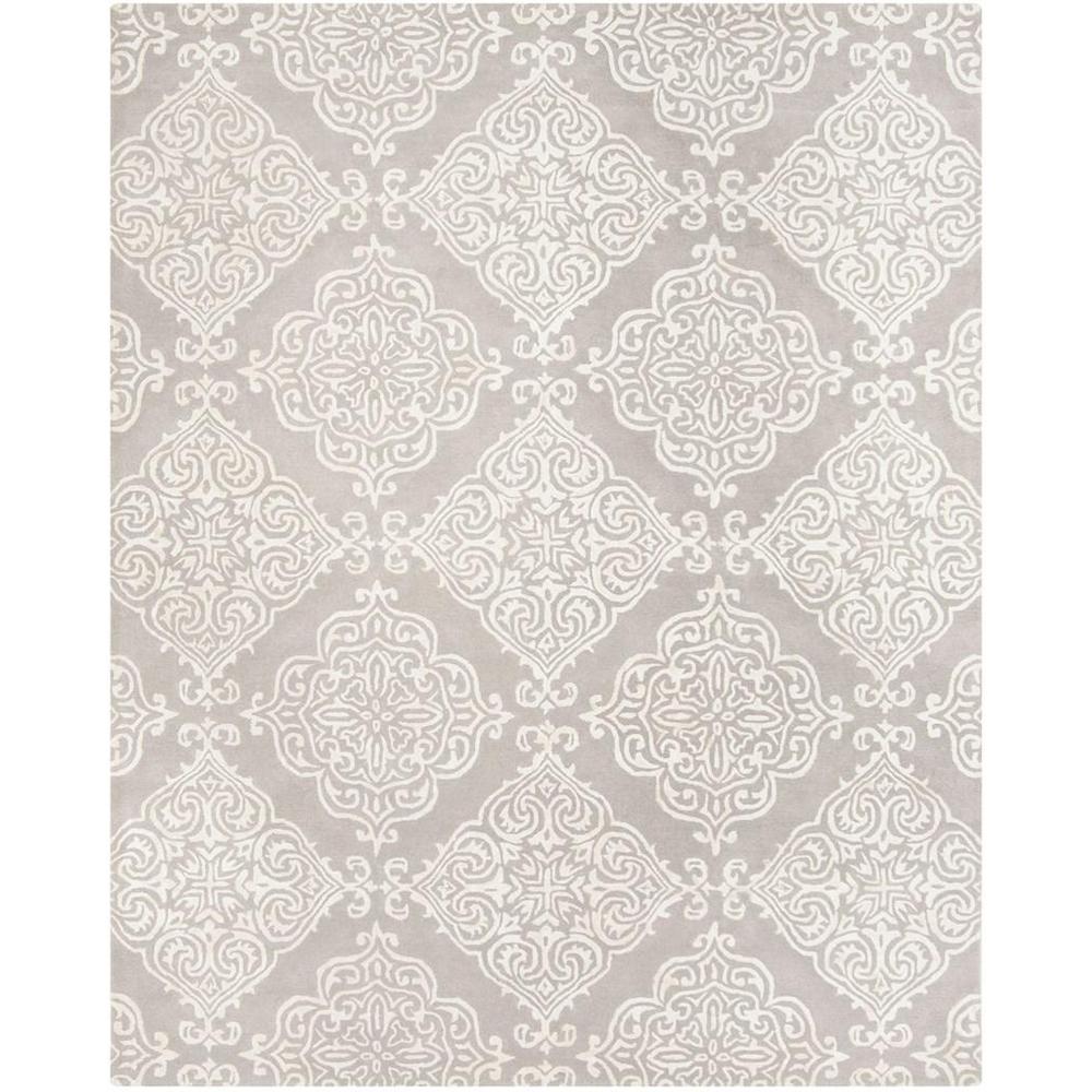 GLAMOUR, SILVER / IVORY, 8' X 10', Area Rug, GLM568A-8. Picture 1
