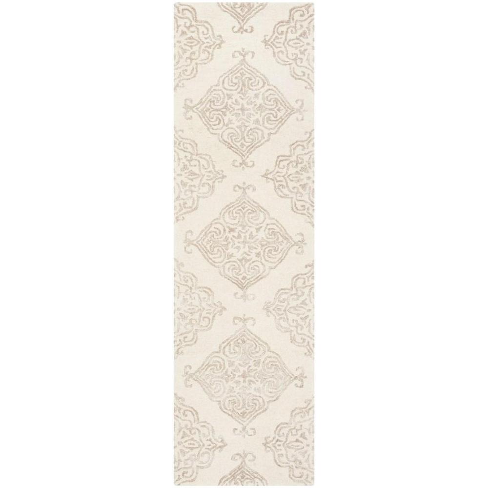GLAMOUR, IVORY / BEIGE, 2'-3" X 8', Area Rug. Picture 1