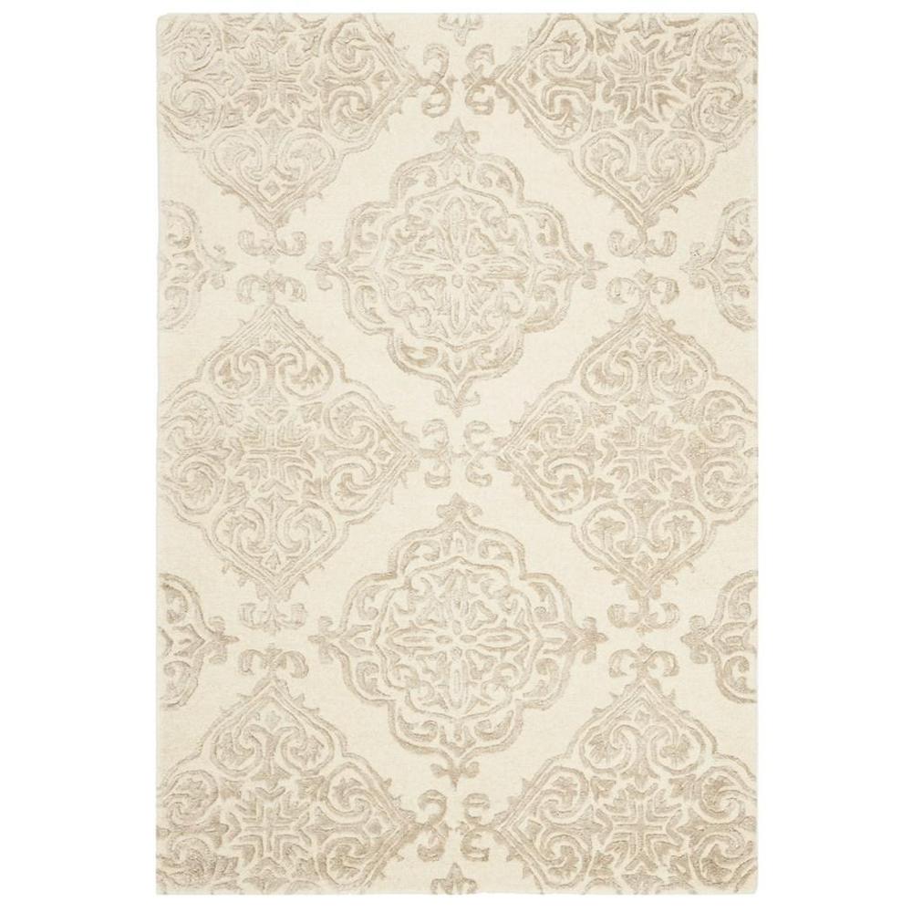GLAMOUR, IVORY / BEIGE, 4' X 6', Area Rug. Picture 1