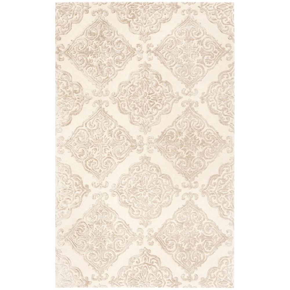 GLAMOUR, IVORY / BEIGE, 5' X 8', Area Rug. Picture 1